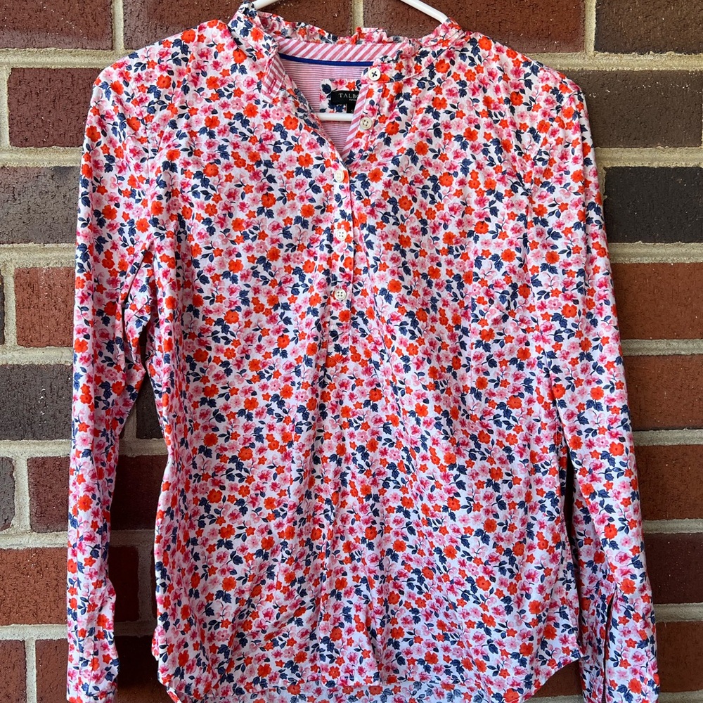 Talbots Floral Long Sleeve Blouse